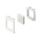 Unex - Plastron droit 1 RJ45 blanc 80 U48X sans halogènes