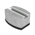 Unex - Support lesté rail + plot béton 2,2 kg gris 150 sans halogènes