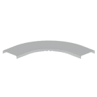 Unex - Couvercle coude plat 90 gris RAL7038 100 U48X sans halogenes
