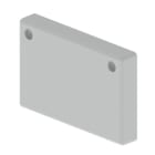 Unex - Embout de fermeture gris RAL7035 60x100 U23X