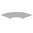 Unex - Couvercle coude plat 90 gris RAL7038 300 U48X sans halogenes