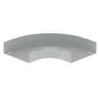 Unex - Coude plat 90° gris RAL7035 100X300 U23X
