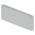 Unex - Embout de fermeture gris RAL7035 100x300 U23X