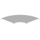 Unex - Couvercle coude plat 90 gris RAL7035 400 U23X
