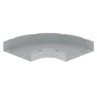Unex - Coude plat 90° gris RAL7038 100X400 U48X sans halogènes