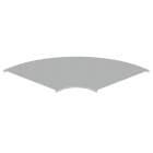 Unex - Couvercle coude plat 90° gris RAL7035 L600 U23X