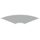 Unex - Couvercle coude plat 90 gris RAL7035 600 U23X