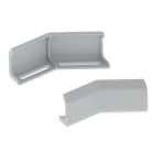 Unex - Eclisses angle plat gris RAL7038 H60 U48X sans halogènes