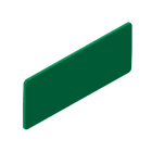 Unex - Plaque d'identification 40x100mm Vert en U48X sans halogènes