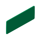 Unex - Plaque d'identification 40x100mm Vert en U48X sans halogènes