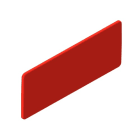 Unex - Plaque d'identification 40x100mm Rouge en U48X sans halogènes