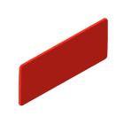 Unex - Plaque d'identification 40x100mm Rouge en U48X sans halogènes