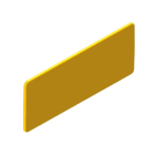 Unex - Plaque d'identification 40x100mm Jaune en U48X sans halogènes