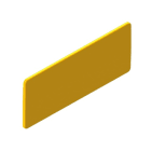 Unex - Plaque d'identification 40x100mm Jaune en U48X sans halogènes