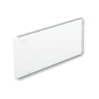 Unex - Couvercle plaque Identification 40x100mm transparent en U48X sans halogènes