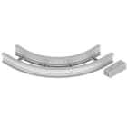 Unex - Coude plat 90° 135x300 R600 gris RAL7035 U23X - Livré avec 4 pièces de jonction