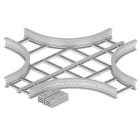 Unex - Croix 135x400 R600 gris RAL7035 U23X - Livrée avec 8 pièces de jonction