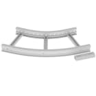 Unex - Coude plat 45° 85x500 R600 gris RAL7035 U23X - Livré avec 4 pièces de jonction