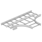 Unex - Dérivation T 85x600 R600 gris RAL7035 U23X - Livrée avec 6 pièces de jonction