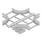 Unex - Croix 135x600 R300 gris RAL7035 U23X - Livrée avec 8 pièces de jonction