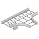 Unex - Dérivation T 135x600 R600 gris RAL7035 U23X - Livrée avec 6 pièces de jonction