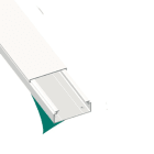 Unex - Moulure autoadhésive blanc RAL9010 16x16 U23X