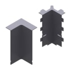 Unex - Angle intérieur couleur alu 16x100 U24X