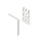 Unex - Dérivation moulure blanc RAL9010 16x100 U24X