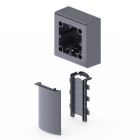 Unex - Adaptateur 1 appareillage universel couleur alu U24X