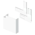 Unex - Angle plat goulotte 2cv blanc RAL9010 50x170 U24X