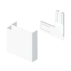 Unex - Angle plat blanc RAL9010 70x130 U24X