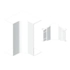 Unex - Angle interieur blanc RAL9010 50x80 U24X