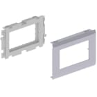 Unex - Adaptateur 2 appareillages Mosaic couleur alu 80 U24X