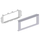 Unex - Adaptateur 3 appareillages Mosaic couleur alu 65 U24X