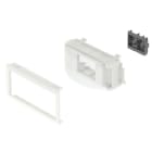Unex - Adaptateur appareillage DIN blanc RAL9010 65 U24X