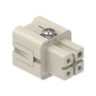 Ilme - Insert femelle à lame de pression 3P+T 10A 400V gabarit 21.21