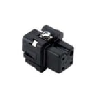 Ilme - Insert femelle à visser 3P+T 10A 250V noir gabarit 21.21