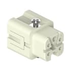 Ilme - Insert femelle à lame de pression 4P+T 10A 400V - gabarit 21.21