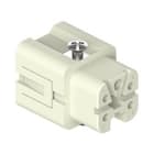 Ilme - Insert femelle à lame de pression 4P+T 10A 400V - gabarit 21.21