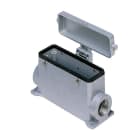 Ilme - Embase saillie haut profil 4 pivots 2 PG21 + couvercle en alu - gabarit 104.27