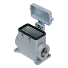 Ilme - Embase saillie 4 pivots + couvercle alu 1PG16 - gabarit 57.27