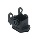 Ilme - Embase encastrée plastique noire gabarit 21.21