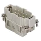 Ilme - Insert mâle à lame de pression 10P+T 16A 500V - gabarit 57.27