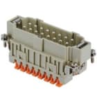 Ilme - Insert mâle 16P+T 16A 500V gabarit 77.27 num de 17 à 32 - série SQUICH
