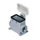 Ilme - Embase saillie haut profil 4 pivots 1 entrée M32 + couvercle plastique -gab57.27