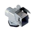 Ilme - Embase alu coudée avec sortie presse-étoupe M20 - gabarit 21.21