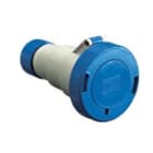 Ilme - Prise femelle mobile 32A 220V 2P+T, position Terre 6h (bleu), degré IP67