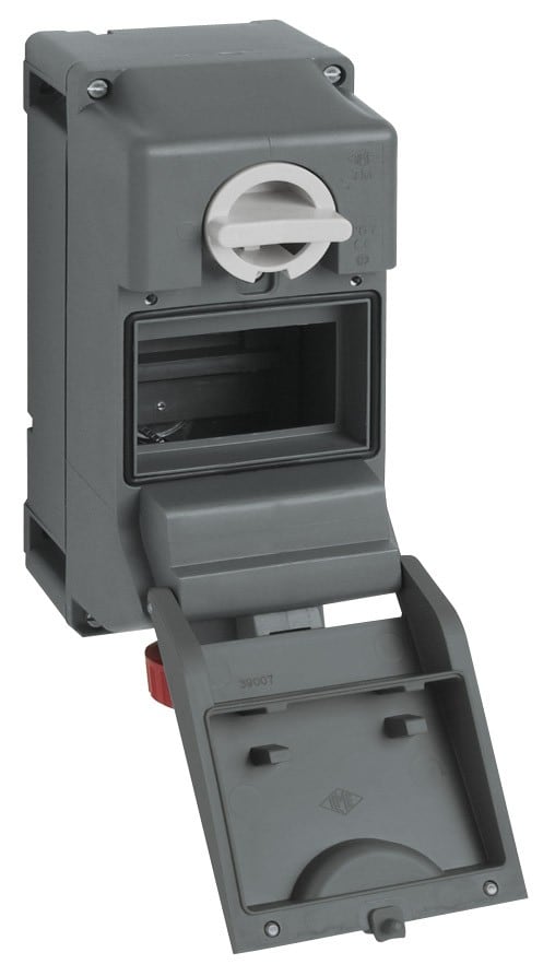 Ilme - Prise verrouillée 380V 16A 3P+T IP66/67 mil box - empl. pr modulaire
