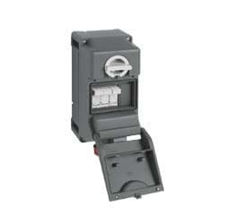 Ilme - Prise verrouillée 380V 16A 3P+T IP66/67 mil box - pf sectionnable