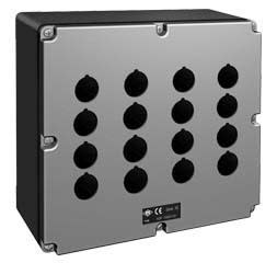 Ilme - Boîte aluminium 16 trous diam.22 avec 1 entrée de câble M32